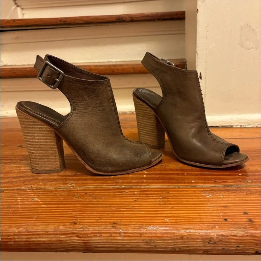 Amazing Peter Nappi Celia heels size 36 anthropology boots shootie sandals